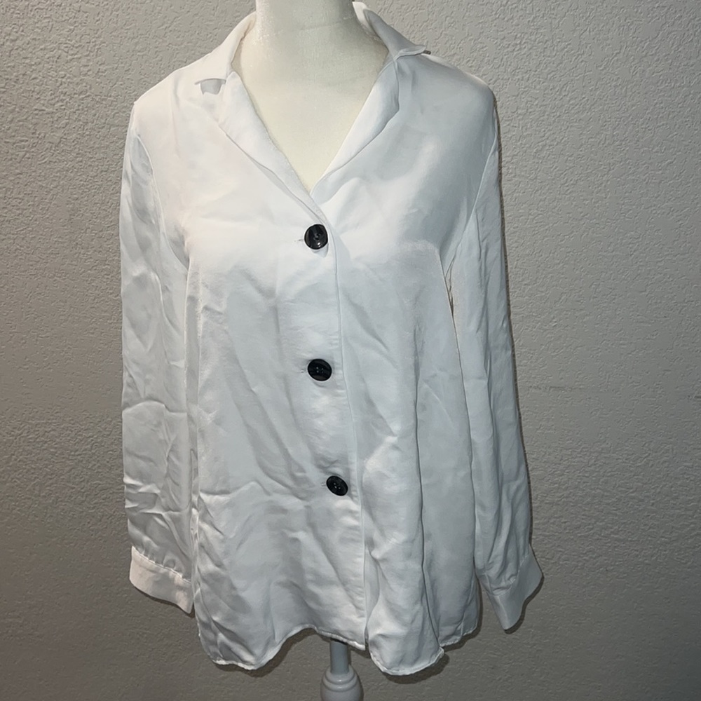 Zara Basic Front Button Blouse - image 2